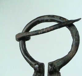 Baltic viking fibula brooch