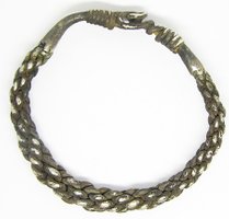 viking braided silver bracelet